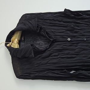 Bisou Bisou black dress shirt for women